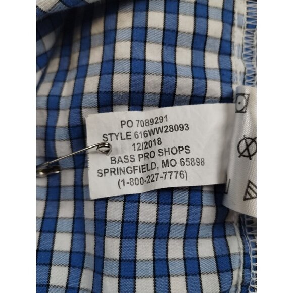 Worldwide Sportsman Men's Blue/White Shirt/Button Up SzXL SKU3351 - Picture 6 of 6